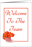 Welcome-To Team-Graphic Design-Flower card
