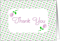 Thank You-Digital Design-Pink Roses card