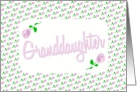 Granddaughter-Delicate Pink Roses card