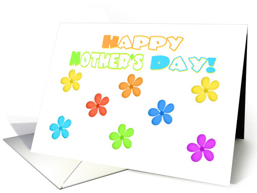 Cute Flower Art Mother's Day Card For Grandma card (606866)