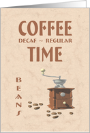 Coffee Time-Coffee Grinder-Coffee Beans card