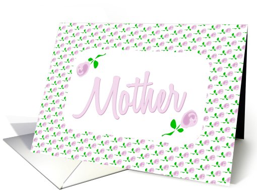 Pink Flower Art-Note Card-For Mother card (609637)
