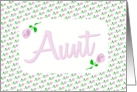 Be My Bridesmaid-Pink Roses-Aunt card