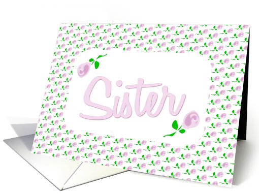 Be My Chief Bridesmaid-Pink Roses-Sister card (609680)