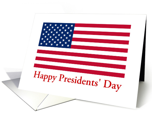 Presidents' Day American Flag Patriotic card (642829)