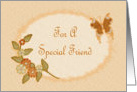 Thanksgiving-For Friend-Fall Foliage-Butterfly-Digital Design card