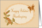 Belated Thanksgiving-Fall Foliage-Butterfly-Digital Design card