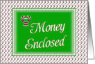 Christmas-Money Enclosed-Candy Canes card