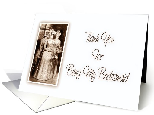Thank You-For Being My Bridesmaid-Vintage Bridesmaids card (738178)