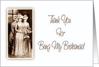 Thank You-For Being My Bridesmaid-Vintage Bridesmaids card