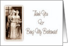 Thank You-For Being My Bridesmaid-Vintage Bridesmaids card