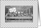 Last Supper-Vegetarian Humor-Religious card