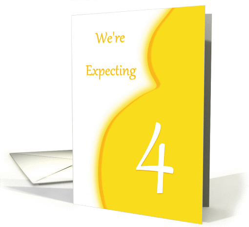 We're Expecting Quadruplets-4-Announcement card (837694)