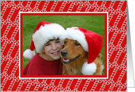 Candy Canes Christmas Photo Card