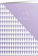 Be My Bridesmaid-Bridal Party Invitation-Wedding Dresses card