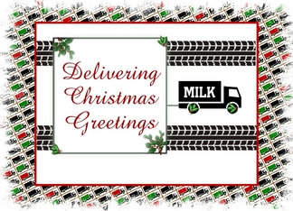 Milk Truck Christmas Greetings