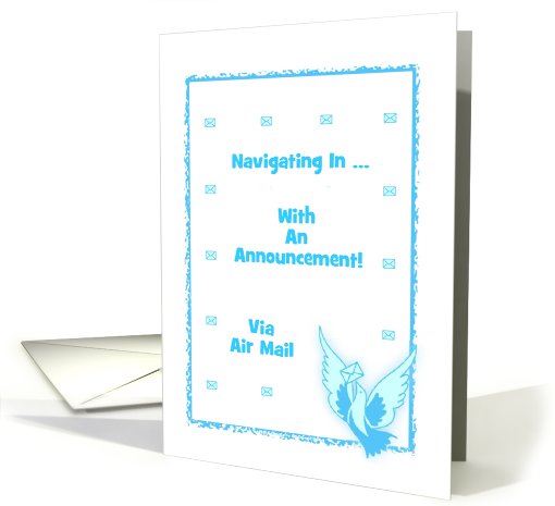 Pleased To Announce-Carrie Pigeon-Mail-Custom Text card (906898)