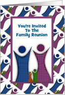 Family Reunion-Invitation-Mosaic Design Family card