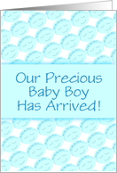 It’s A Boy-Birth Announcement-Happy Faces-Custom card
