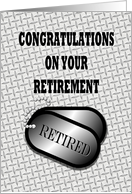 Congratulations-Retirememt-Dog Tags card