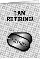 Announcement-Retirement-Dog Tag card