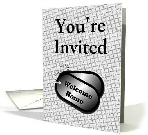 Welcome Home From The Military Party-Dog Tags-Custom card (928736)