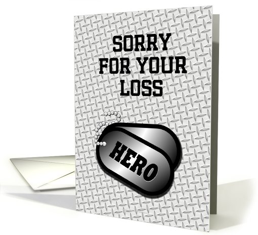 Sympathy-Sorry For Your Loss Dog Tags-Hero card (929908)