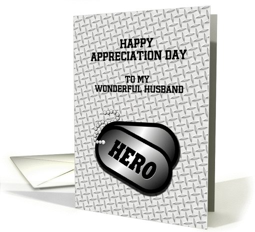 Military Appreciation Day-For Spouse-DogTags-Customizable card