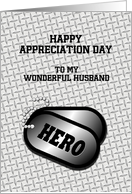 Military Appreciation Day-For Spouse-DogTags-Customizable Card