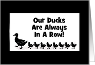 Business-Ducks In A Row-Customizable Card