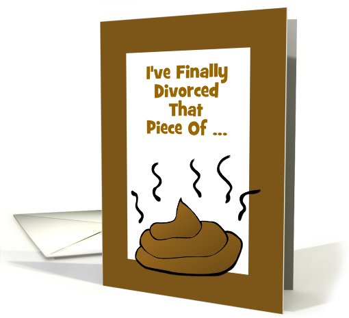 Divorce Announcement-Humor-Customizable card (949220)