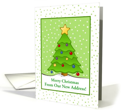 Christmas-We've Moved-Tree-Snow-Custom card (959835)