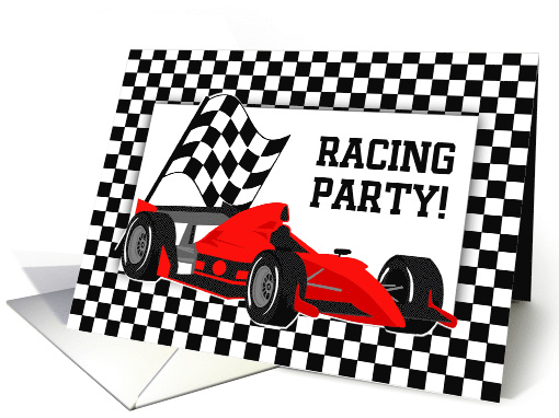 Racing Party Invitation-Customizable card (967331)