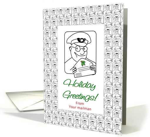 Holiday Greetings-From Your Mailman card (974183)