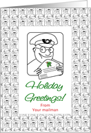 Holiday Greetings-From Your Mailman card