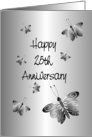 Happy 25th Anniversary Card Butterflies card