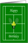 Tennis Birthday Card