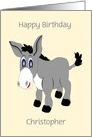 Donkey Custom Birthday Card