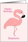 Flamingo Custom Birthday Card