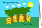 Lion Custom Name Birthday Card