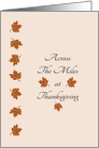 Across The Miles Autumn Leaves Thanksgiving card