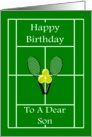 Sports Design Tennis Son Birthday card