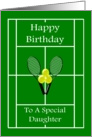 Sports Design Tennis Daughter Birthday card