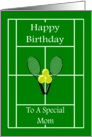 Sports Design Tennis Mom Birthday card