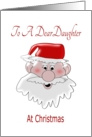 Santa Claus Daughter Christmas card