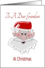 Santa Claus Grandson Christmas card