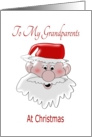 Santa Claus Grandparents Christmas card