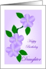 Birthday Daughter Purple Flowers card