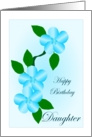 Birthday Daughter Blue Flowers card