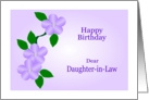 Birthday Daughter-in-Law Purple Flowers card
